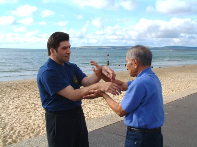 Playing Chi Sao with GM Ip Chun